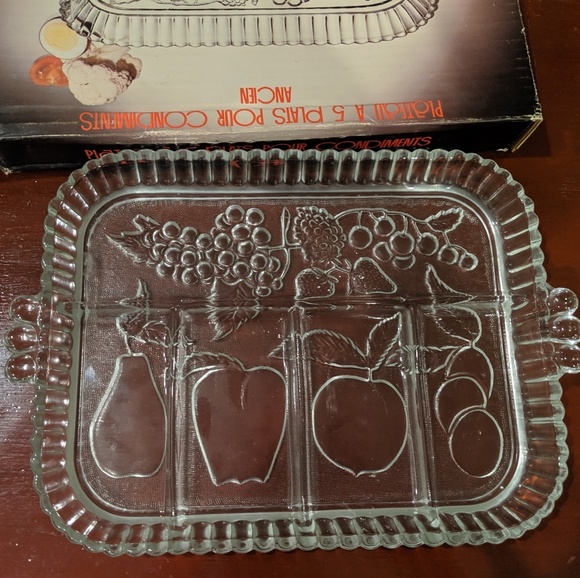 Vintage in Original Box 5 part Serving Tray - Picture 3 of 5